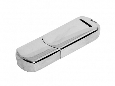 USB 2.0- флешка на 4 Гб каплевидной формы (Серебристый)