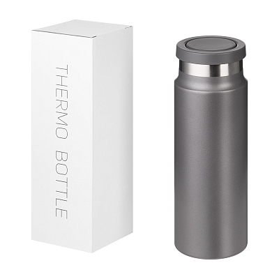 Термобутылка вакуумная герметичная Allegra, серая