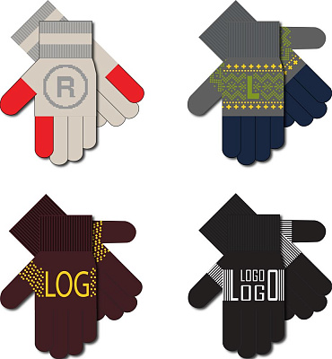 Перчатки на заказ Guanti полушерсть