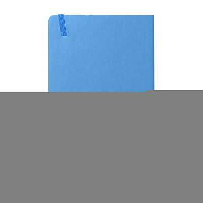 Бизнес-блокнот "RILY", формат А5,  голубой, блок в точку