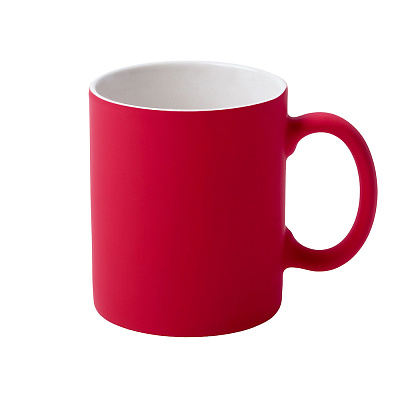 Кружка Bonn Soft, софт тач, красная-S (Красный)