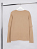Футболка оверсайз с двойным рукавом Kosmos, бежевая - Фото 3
