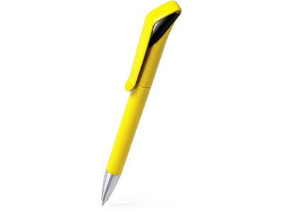 Ручка пластиковая шариковая IRATI (Черный/желтый)
