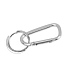 Карабин-брелок Carabi, серебро - Фото 2