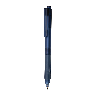 Ручка X9 с матовым корпусом и силиконовым грипом (Темно-синий;)