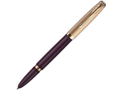 Ручка перьевая Parker 51 Deluxe, F (Фиолетовый, золотистый)