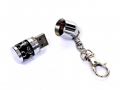 USB 2.0- флешка на 64 Гб Пуля (Серебристый)