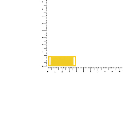Лейбл из ПВХ Kova, желтый