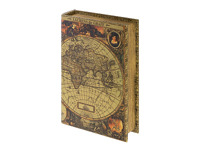 Подарочная коробка Карта мира M (Разноцветный)