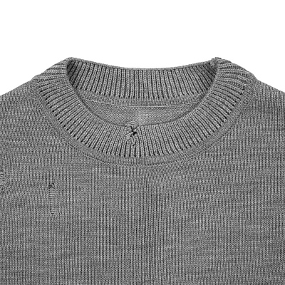 Джемпер оверсайз унисекс Grunge, серый