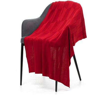 Плед Rombus, зеленый (Красный)