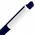 Ручка шариковая Pigra P02 Mat, темно-синяя с белым - Фото 4