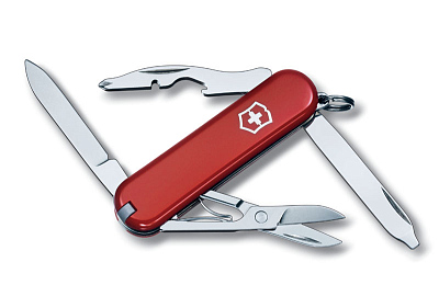 Нож-брелок VICTORINOX Rambler, 58 мм, 10 функций, красный