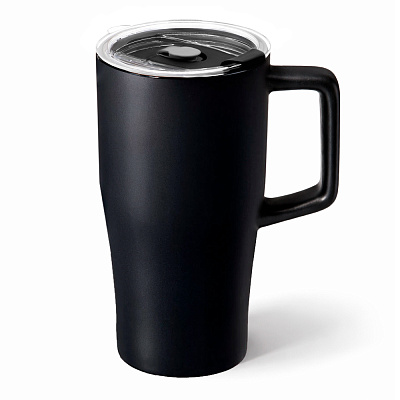 Кружка керамическая Stonely, чёрная (Чёрный)