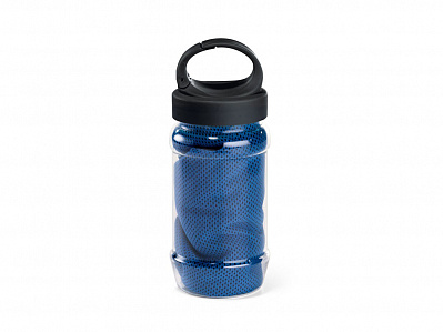 Полотенце для спорта с бутылкой ARTX PLUS (Королевский синий)
