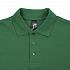 Рубашка поло мужская Spring 210, темно-зеленая - Фото 3