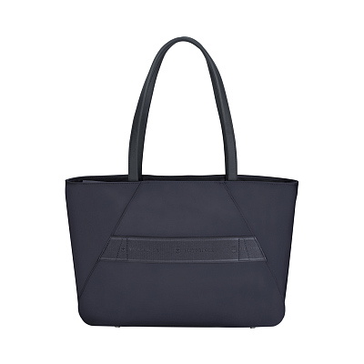 Сумка VICTORINOX Victoria Signature Tote, синяя, нейлон/кожа, 51x15x30 см, 19 л