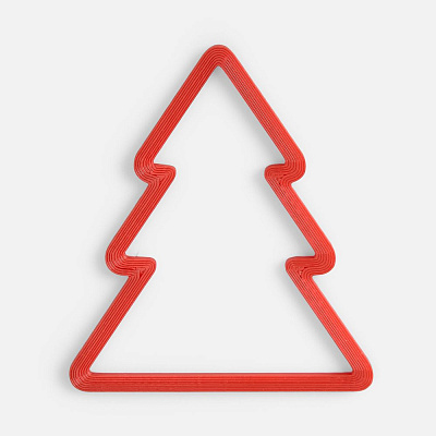 Подвеска «Елочка», 3D-печать, красная (Красный) Подвеска «Елочка», 3D-печать, красная (Красный)