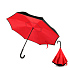 Зонт-трость механический  Chaplin, черно-красный-S - Фото 1