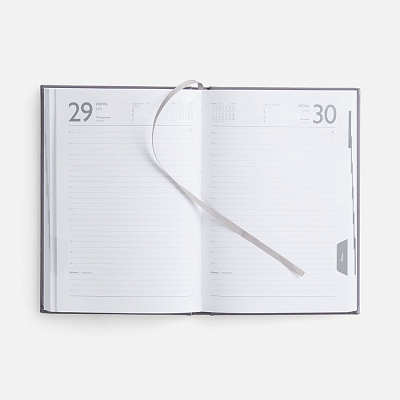 Ежедневник Baza, датированный, серый