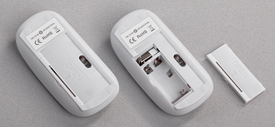 Беспроводная компьютерная мышь "Freerider" с антибактериальной защитой, белый