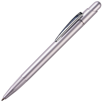 MIR, ручка шариковая с серебристым клипом , пластик/металл (Серебристый)
