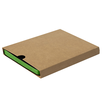 Ежедневник недатированный Stellar, А5, черный, кремовый блок  в линейку, с зеленым обрезом