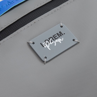 Лейбл из ПВХ Kreta, S, серый