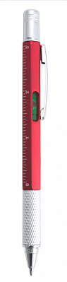 Ручка с мультиинструментом SAURIS, пластик, металл (Красный)