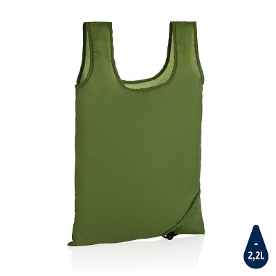 Плотная складная сумка-шоппер Impact из RPET AWARE™ (Зеленый;)