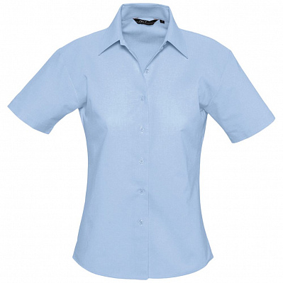 Рубашка женская с коротким рукавом Elite, голубая (Голубой)