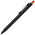 Ручка шариковая Chromatic, черная с оранжевым - Фото 2