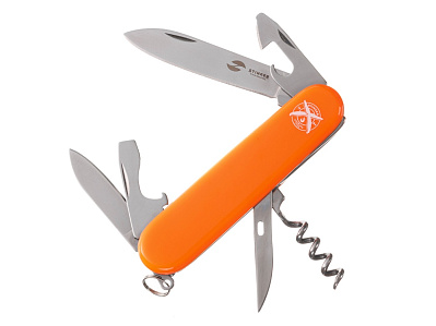 Нож перочинный, 90 мм, 11 функций (Оранжевый)