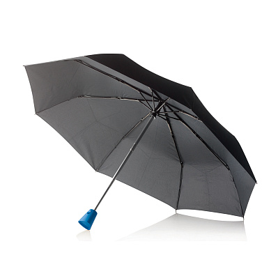 Складной зонт-автомат Brolly, d96 см (Синий; черный)