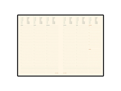 Еженедельник недатированный В5 Tango