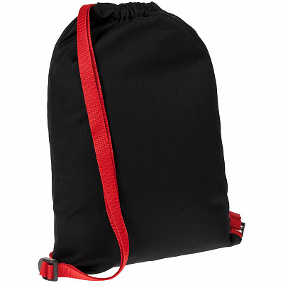 Рюкзак Nock, черный с красной стропой (Красный)