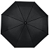 Зонт складной Monsoon, черный - Фото 1