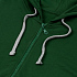 Толстовка с капюшоном на молнии Unit Siverga Heavy, темно-зеленая - Фото 3