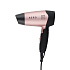 Фен DEWAL BEAUTY Aero Rose, дорожный, чёрно-розовый, 1400 Вт, 1 насадка - Фото 1