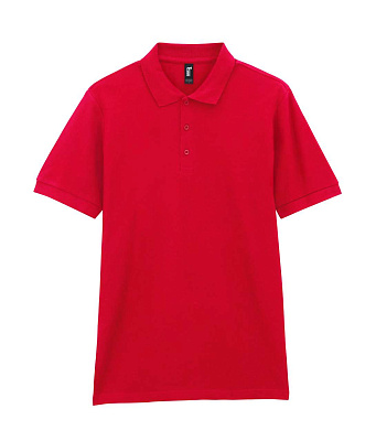 Футболка поло PREMIUM COTTON ADULT DOUBLE PIQUE, КРАСНЫЙ 2XL (Красный)