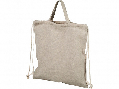 Сумка-рюкзак Pheebs из переработанного хлопка, 150 г/м² (Натуральный)