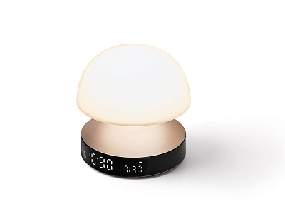 Светильник с часами и световым будильником Mina Sunrise