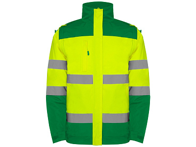 Парка Epsylon, мужская (Садовый зеленый/неоновый желтый)