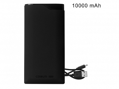 Внешний аккумулятор Mercer, 10000 mAh (Черный)