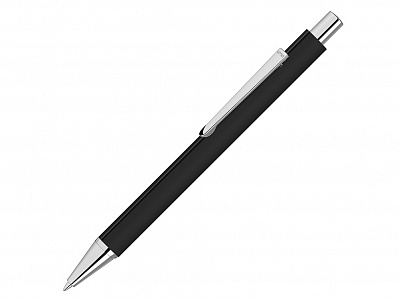 Ручка шариковая металлическая Pyra soft-touch с зеркальной гравировкой (Черный)