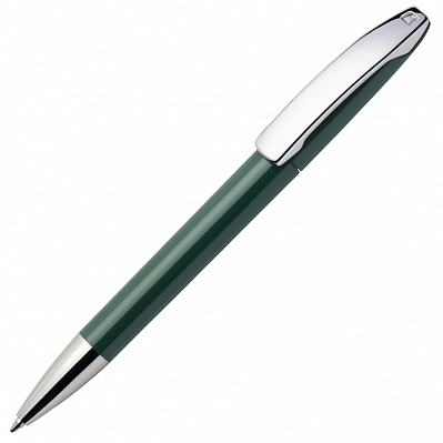Ручка шариковая VIEW, пластик/металл (Темно-зеленый)