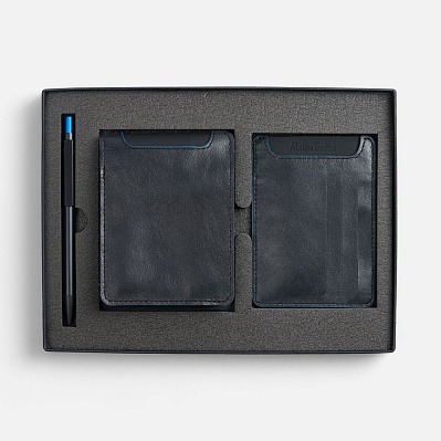 Набор Arrival, черный с синим (Синий)