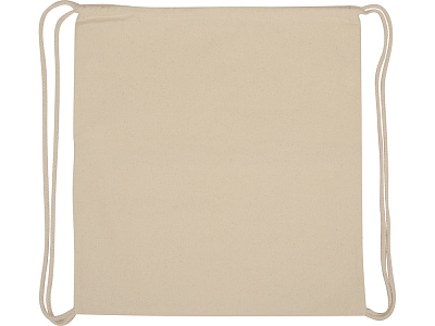 Рюкзак-мешок хлопковый Lark с цветной молнией