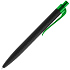 Ручка шариковая Prodir QS01 PRT-P Soft Touch, черная с зеленым - Фото 3