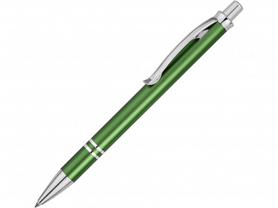 Ручка металлическая шариковая Дунай (Зеленый/серебристый)